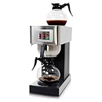 12-Cup Commercial Coffee Maker Stainless Steel - Double Coffee Machine for Office, Restaurant, Industrial Use - High Capacity Office Coffee Maker - TQS Cafe