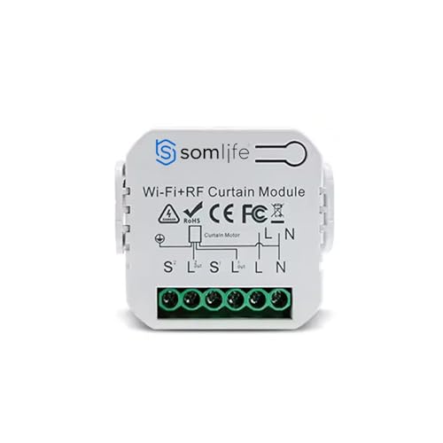 Commutateur volet roulant Wifi SomLife module intelligent avec télécommande Rf Tuya