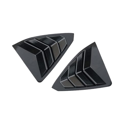 2�Z�b�g �ԗp ���A�N�H�[�^�[�E�B���h�E�u���C���h �T�C�h�H�����[�o�[ �X�|�C���[�p�l�� ABS�X�e�b�J�[ ���N�T�X ES200 260 300H2018-2022�Ή�(Carbon Fiber Style Black)