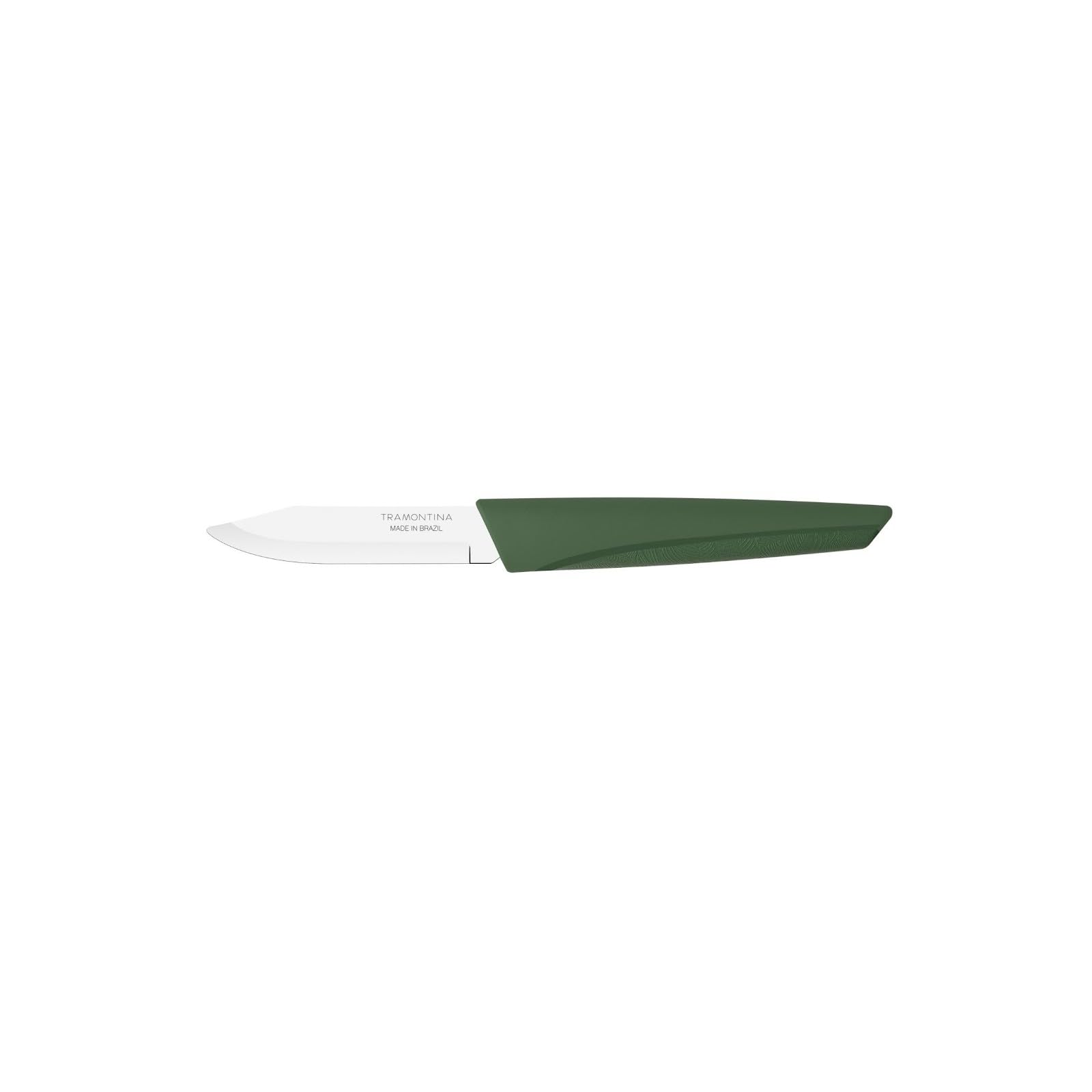 Faca de Legumes e Frutas Tramontina LYF Lâmina Aço Inox Cabo Polipropileno PCR Verde