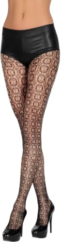 Image of ToBeInStyle Women's Large Mesh Fishnet Patterned Pantyhose Tights
