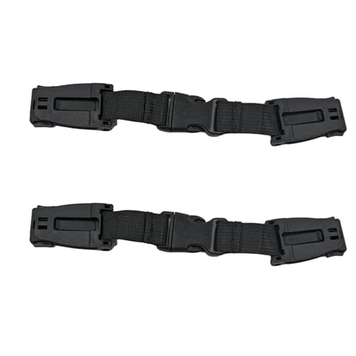 2 Pcs Chest Harness, Anti-Slip Chest Guard, Anti-Escape Strap Lock, Compatible with Car Seats, Strollers, High Chairs, Carriers &amp; Backpacks (Black)