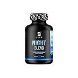 B Life Night Blend Con 100 Cápsulas | para Dormir y Relajación con Magnesio, Triptófano, 5-HTP y L-Teanina | Apoyo al...