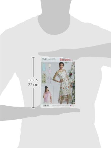 Miniatura 9 de Simplicity US8545PS - Patrones de costura para mujer, camisa y camiseta sin mangas, tallas 12-20