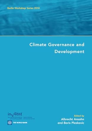 Climate Governance and Development 2010 book cover