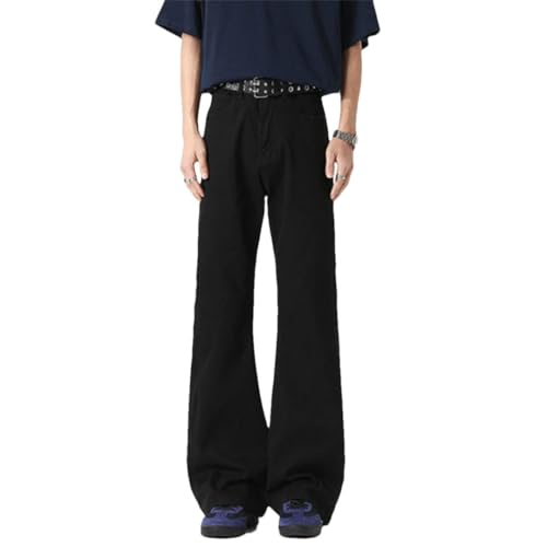 Men's American Style Bootcut Jeans Wear Vintage Gradient Color Denim Trousers