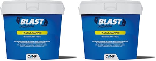 Pâte lave-mains Camp Blast au citron nettoyant avec abrasifs naturels 2x4000 ml