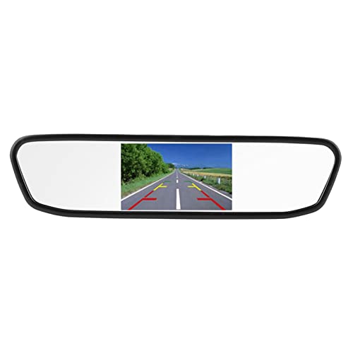 Specchietto Retrovisore Per Auto 4.3 Pollici, HD Impermeabile, Con 8 LED E Telecamera Di Retromarcia, Per Sicurezza E Visibilità Migliorata