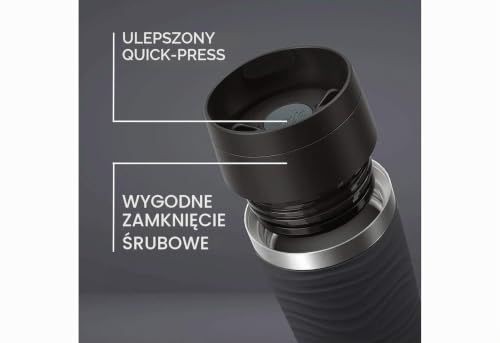 Emsa Travel Mug Wave Kubek Termiczny, Czarny, 0,5 l