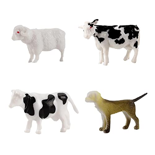 HUSHUI Bauernhof Tierfiguren Spielzeug, 16 STÜCKE Bauernhof Tierfiguren Simulation Kunststoff Bauernhof Tier Miniatur… – Bild 4