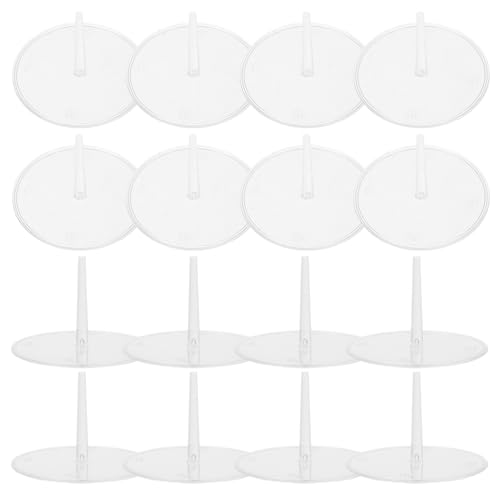 Totority 100pcs Cake Decor Fixing Base for Baking Flower Nails Stable and Easy to Use Cake Topper Support St