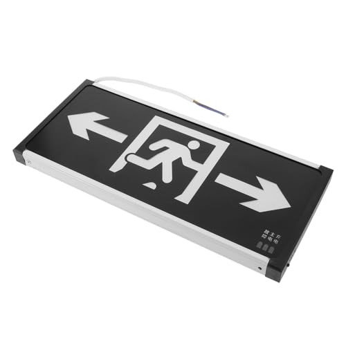Housoutil LED Emergency Exit Sign, High Visibility Exit Safety Indicator Emergency Lights for Ensuring Workplace Security Offices Hotels and Public Buildings