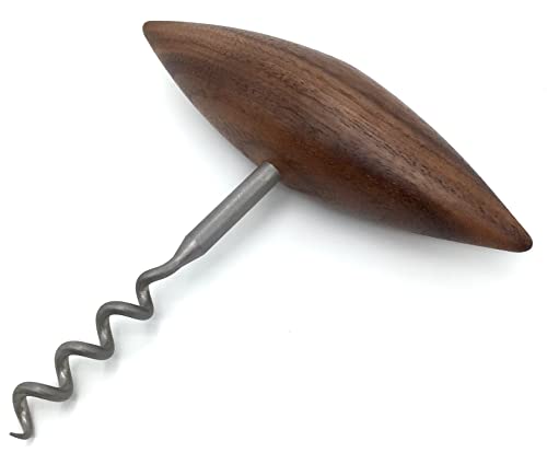 KokosnussEisen® - Escanciador Sacacorchos prémium - Acero inoxidable mate - Mango de madera de nogal - Fabricado en Alemania.