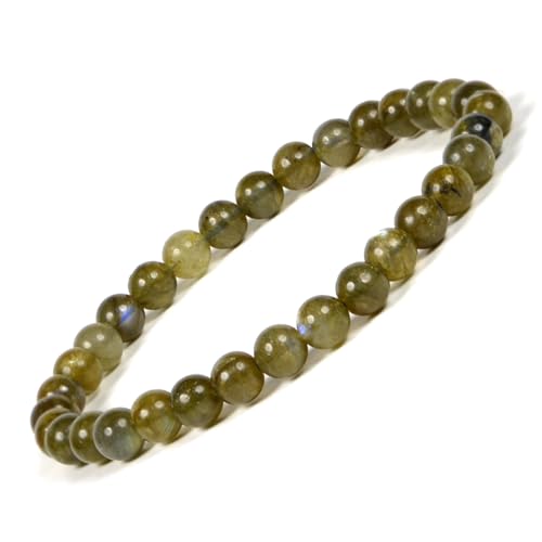 Image of Reiki Crystal Products Certified Natural Crystal Stone Bracelet 6 mm Round Beads for Men & Women | Premium Gemstone Jewellery Collection | Reiki Charged | Multiple Stone Variants Available