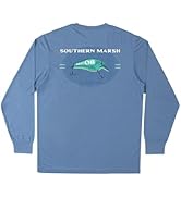 Southern Marsh FieldTec Featherlight Tee - 08 Lure, Long Sleeve, Oxford Blue, XX-Large