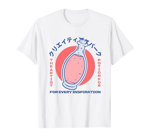 Artist Potion – Kreativitätssteigerung Design mit japanischem Text T-Shirt