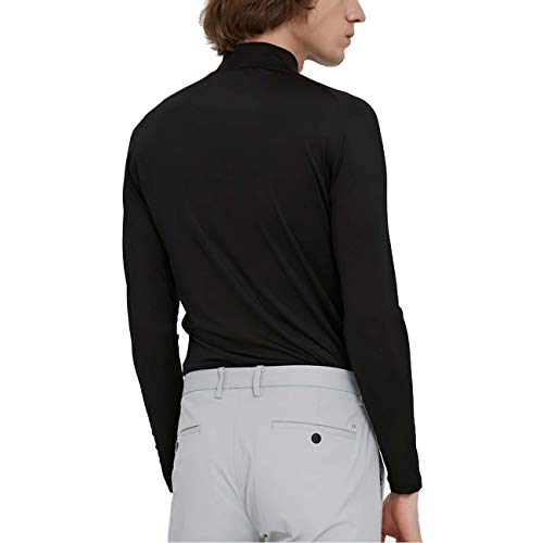 Boys Long Sleeve Thermals Youth Compression Shirts Base Layer Cold Gear Black S - Thumbnail 3
