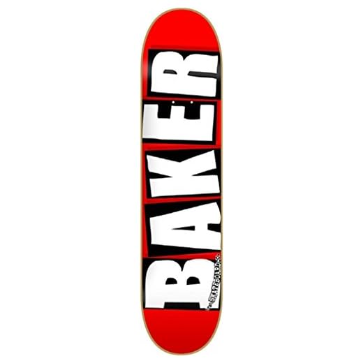 Baker Skateboards Brand Logo Red/White Deck 7.5"