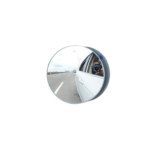 2Pcs Car HD Convex Mirror Blind Spot Rearview 360 Degree Wide Angle Vehicle Parking Rimless Mirrors