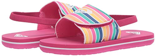 Image of Roxy Girl's TW Finn Sling Back Flip Flop Sandal Sandal, NAVY DREAM, 7 M M US Toddler