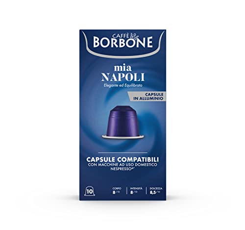Caffè Borbone Miscela Mia Napoli - 100 Capsule ALLUMINIO (10 confezioni da 10) - Compatibili con le Macchine ad uso domestico Nespresso* - Immagine 5