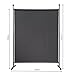 QUICK STAR Paravent Outdoor Wetterfest 150 x 190 cm Grau | Raumteiler Stellwand Innen | Garten & Balkon Sichtschutz Blickdicht