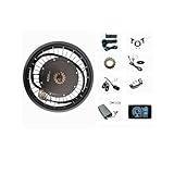Kit de conversión de bicicleta eléctrica, Kit de bicicleta gruesa de 72V y 3000W, rueda for nieve de 20, 24 y 26 pulgadas, Kit de conversión de bicicleta eléctrica con Motor de cubo sin escobillas ,Ki