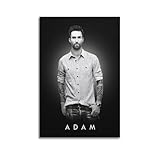 Poster de chanteur Adam Levine - Impression sur toile - Dcoration murale moderne pour chambre  coucher - 30 x 45 cm