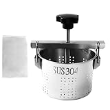 MAHWER Exprimidor Manual de Verduras de 1,5 l, deshidratador de Acero Inoxidable, Ideal for Cocina, hogar, Uso Comercial y Restaurante.