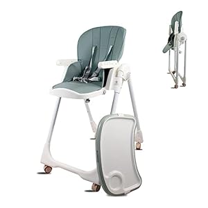 Mobiclinic®, Trona para bebé, Evolutiva, Extraplegado, Convertible en silla alta, Simba, Arnés con 5 puntos, Ruedas con frenos, Doble bandeja desmontable, Textil lavable y desmontable, Regulable