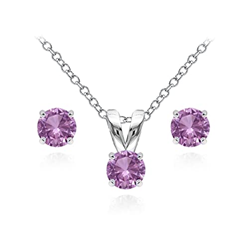 B. BRILLIANT Sterling Silver 5mm Round...