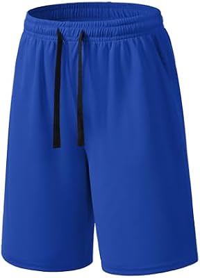 Auranso Boys Athletic Shorts Mesh Basketball Soccer Kids Youth Shorts Quick Dry Sport Active Clothes...