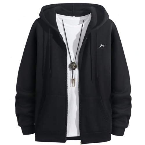 Image of PROSHARX Fleece Zip Up Hoodie for Men, Hooded Sweatshirt /jacket | Warm, Comfortable & Soft