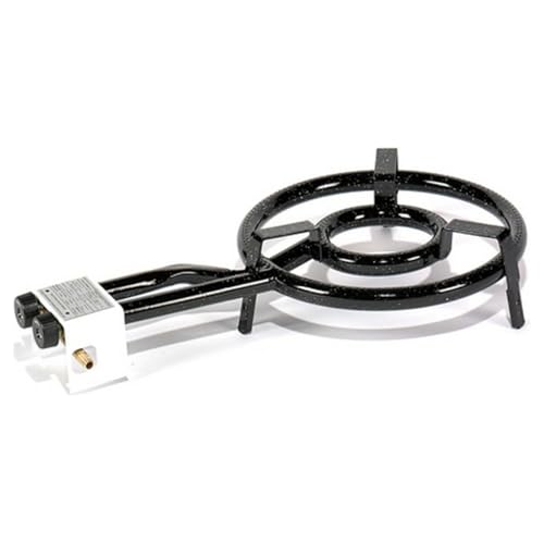 Vaello La Valenciana Quemador paellero a Gas butano 350 mm, Acero esmaltado