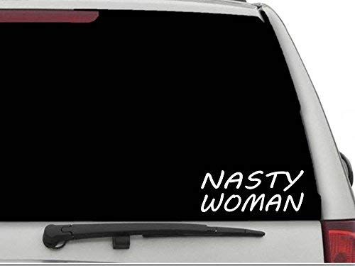 Decal Dan - "Nasty Woman" March on Washington 2017 Anti Donald Trump Pro Hillary Vinyl Car Truck Window Laptop Decal Sticker Political