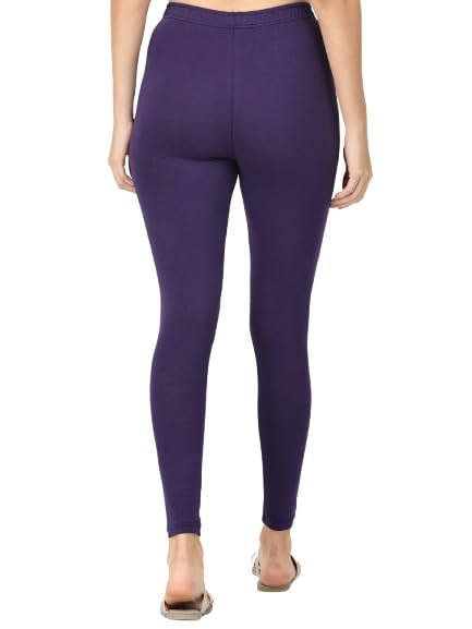 Image of Robinbosky Premium Stretchable Cotton Ankle Legging for Women | Suitable for Formal wear & Casual wear | High-End Elastic Makes The Leggings Squat Proof and Durable for Travel, Yoga, & Workout.