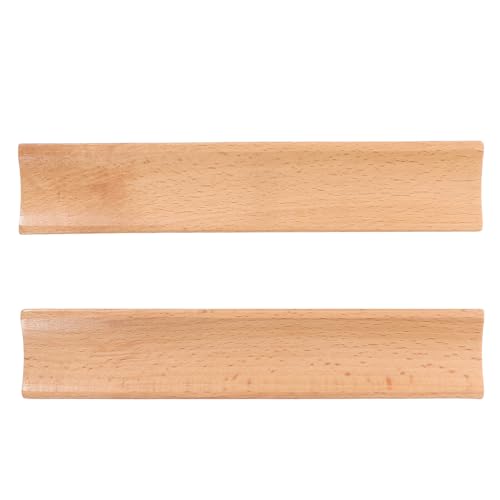 MOLUCKFU 2stücke Holz Nudelholzständer Nudelholzhalter Nudelholzständer für Teig Backzubehör Nudelholz-organizer Holzwiege für Nudelholz Nudelholzaufbewahrung Platzsparender