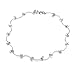 925 Sterling Silver Stylish Leaf Vine Anklet, 9.5 inches