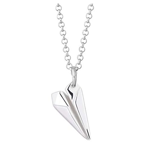Lily Charmed - Sterling Silver Paper Plane Necklace Cover