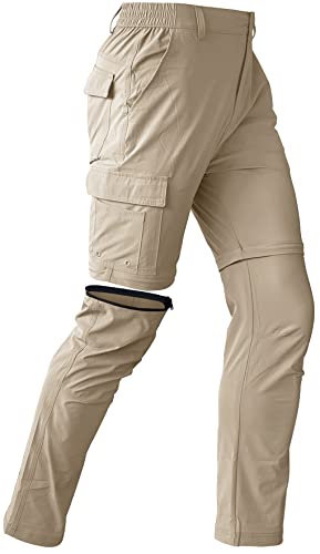 Mens Hiking Convertible Pants Waterproof...