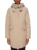 Capuche matelassée brillante Esprit 091ee1g327 Veste, 260/Light Taupe, XL Femme
