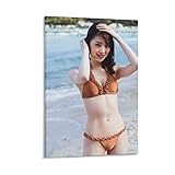 堀未央奈 乃木坂46女優 セクシー 写真 水着 グラビアアイドル ポスター アートパネル ポスター 壁アート 画像 現代 寝室 装飾 ホームアートワーク16x24inch(40x60cm)