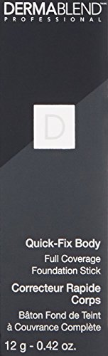 Dermablend Quick-Fix Body Makeup Full Coverage Foundation Stick, Water-Resistant Body Concealer For Imperfections & Tattoos, 0.42 Oz #TOP6