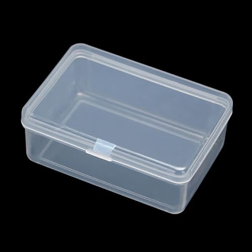 Image of 12 Pcs Rectangle Clear Craft Supply Case (2.99 x 2.05 x1.18 inch) - Clear Plastic Box Containers for Jewelry Findings and Art Supplies