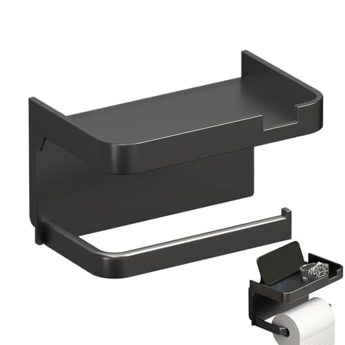 Portarrollos de papel higiénico de pared, autoadhesivo, toallero de baño, soporte de papel para baño y cocina, soporte para toallas de papel sin perforación