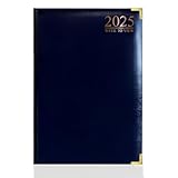 G4GADGET 2025 A4 Week To View Blue Diary Week On Two Pages Weekly Diary For Home and Office Use Desk Diary - Image 1