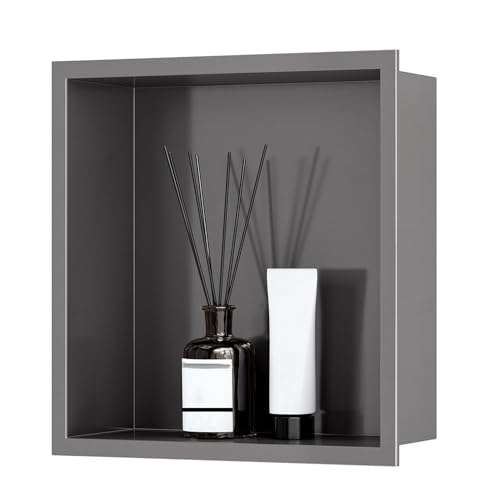 Niche de douche en acier inoxydable étagère encastrée murale