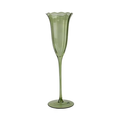 NOVASTYL - Lot de 4 flutes eden 17cl en verre vert - 1605460