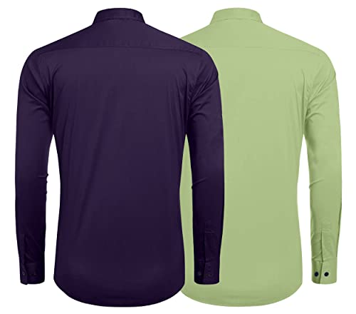 Image of Zombom Men's Regular Fit Cotton Blend Printed Full Sleeve Casual Shirts