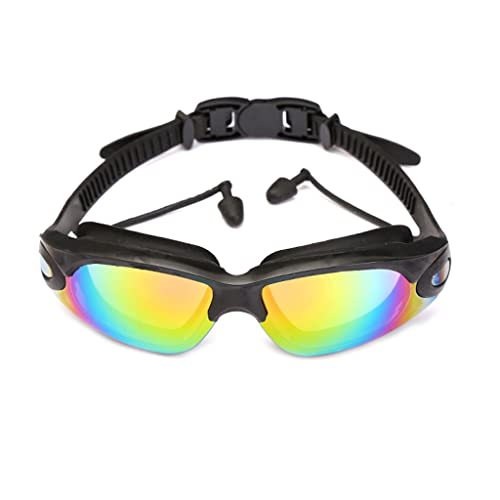 GYBBHia Gafas de natación Gafas de natación con tapones con tablugados.